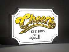CHEERS TV SHOW 12V LIGHT BOX LED SIGN LARGE 13.3