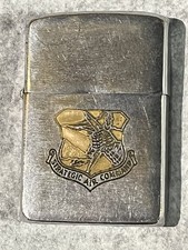 Vintage 1953-1955 Zippo Lighter Strategic Air Command SAC USAF Military Pat 2517 picture