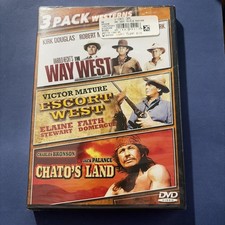Guns  Outlaws: The Way West/Escort West/Chatos Land (DVD) B10 picture