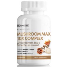 Boyd Labs Mushroom Max 10X Complex Supplement - 60 Capsules picture