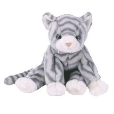 TY Beanie Buddy - SILVER the Cat (11 inch) - MWMTs Stuffed Animal Toy picture