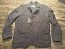 Buck Mason Wool Felted Chore Coat Mens Med Heather Gray Pockets Military Work picture