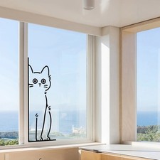 1/2pcs Waterproof Self-adhesive Wall Stickers Home Decor Kids Room Cute Black  picture