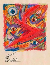 Karl Wiener - Lust - Expressionist Erotic Allegory Modern Art Print 1921 picture