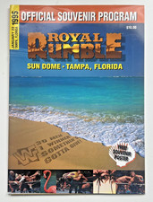 WWF Royal Rumble 1995 Official Souvenir Program Bret Hart WWE * READ DESCRIPTION picture