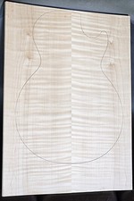 Figured 3A Curly Maple Droptop Glued Luthier Wood 21