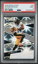 2025 Panini Revolution Galactic George Pickens #42 PSA 9 Pop 1 Case Hit picture