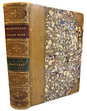 Antique 1881 Shakespeare Phrase Book John Bartlett Leather Boston Little Brown picture