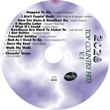 CUSTOM KARAOKE 2026 TOP COUNTRY v1 12 GREAT SONGS cdg CD+G LAINEY CODY JOHNSON + picture