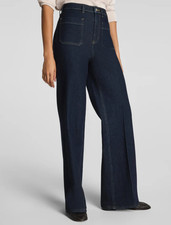 NWT SPANXshape™ Authentic 360 Easy Flare Jeans with Patch Pockets Medium M TALL picture