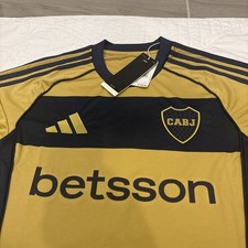 Adidas 2025-26 Small Boca Juniors Stadium Away Soccer Jersey NWT $100 picture