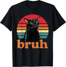 Funny Cat Bruh Meme Graphic T-Shirt picture