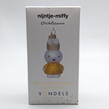 New Vondels Nijntje Miffy with Crown Blown Glass Christmas Ornament Sealed picture