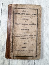 Antique 1830 Algers Murray English Grammar Abridgment Boston School Book  RARE picture