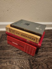 Vintage Spanish Books Lot 4 Victor Hugo Jose Marti Larousse Los Miserables picture