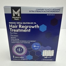 Member's Mark Men's Minoxidil 5% Hair Regrowth Treatment 6 Ct 2 Oz Each 01/28 picture