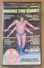 Vtg Andre The Giant VHS Official WWF WWE Wrestling 1985 Clamshell Coliseum picture