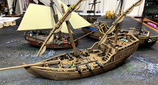 3d Printed Table Top Terrain Sailboat 28mm DnD, Pathfinder, Wargame, RPG picture