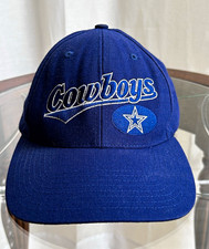Vintage 1990s Dallas Cowboys NFL Wool Snapback Hat Blue Cap Football picture