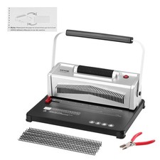 VEVOR Coil Spiral Binding Machine Book Maker Electric Binding 100 Binding Spines picture