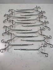 Lot of 13 Sklar Aloe Stainless Steel Uterine Dilators Goodell Surgical Forceps picture