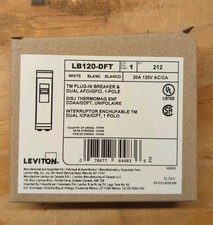 Leviton LB120-DFT 20A 1-Pole Plug-On AFCI Circuit Breaker 20A 1-POLE 120V  picture