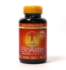 BioAstin Pure Natural  Hawaiian  Astaxanthin 12 mg., 120 Gel Caps Exp 01/2028 picture