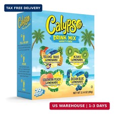 Calypso Singles To Go Drink Mix Variety Pack Lemonade Powder Enhancer 30 Count picture