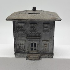 19th Century Cast Iron House Bank picture