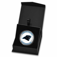 NFL Carolina Panthers 1 oz Silver Colorized Round (w/Box) picture