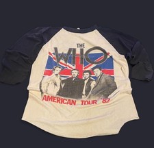 1982 The Who “American Tour ’82” Baseball Tee  Rare vintage 1982 picture