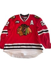 2007-2008 Official Blackhawks Home Reebok Jersey With WWW Wirtz Patch & Alt. Cap picture