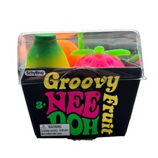 Schylling Groovy Fruit Nee Doh Authentic Schylling Manipulative Toy 3 Pack NEW picture