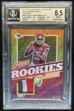 2017 Panini National Patrick Mahomes II RC Rapture 3-Color Patch /49 BGS 8.5 picture
