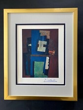 PABLO PICASSO 1948 RARE SIGNED VINTAGE PRINT FRAMED CLASSIC ART  picture