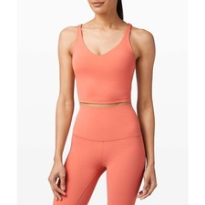 Lululemon Coral Align Tank Top Light Support Nulu Yoga Camisole Size 2 picture