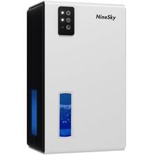NINESKY DEHUMIDIFIER FOR HOME 95 OZ WATER TANK 800 SQ.FT CT2 - WHITE/BLACK picture