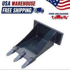 Mini Skid Steer Stump Bucket 3 Teeth Serrated Edge Tree Root Digger Attachment picture