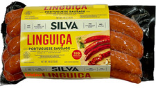 3 Lbs Silva Linguica Portuguese Linguisa Sausage 48oz FRESH picture