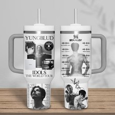 Hot Yungblud Tumbler 40Oz With Handle  Gift For Fans  NO04 picture