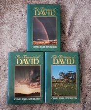 The Treasury of David Complete 3 Book Hardcover Set Charles Spurgeon Vintage picture