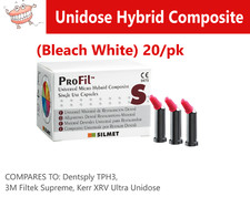 Silmet ProFil Dental Micro Hybrid Composite Compules Unidose BLEACH WHITE Box/20 picture