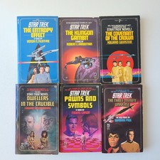 Lot of 6 VTG Star Trek Various Authors Fantasy Science Fiction Paperback Books picture