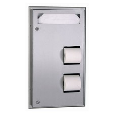 Bobrick 347 Classic Series™ CenterMount Seat Cover & Tissue Dispenser picture