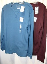 New Sonoma Unisex Super Soft Thermal Shirt, Your Pick Plum or Blue, Varied Sizes picture