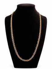 14k Gold Plated Mariner Chain 5mm 24 Inch 18g picture