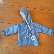 Vintage Tiny Tots Original Diaper League Windbreaker Hooded Jacket Baby 6 9M picture