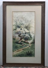 Vintage Watercolor Painting M.L Dougherty 