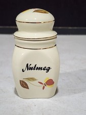 NEVER USED Hall Jewel Tea Autumn Leaf NUTMEG Spice Jar China Specialties picture