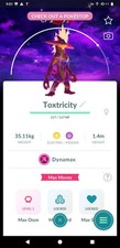 Shiny Dynamax Toxtricity Amped Form Dark Skies Background P T C 0r Trade picture